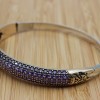 Amethyst Bracelet, Ottoman Bracelet, Handmade Bracelet, Bangle Cuff, Turkish Handmade, Bangle Bracelet, Gift for Her, 925k Sterling Silver