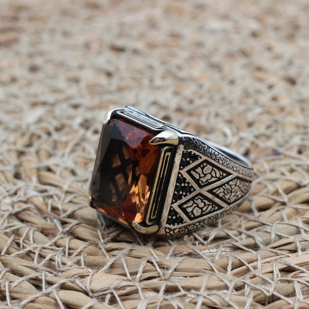 Alexandrite Men's Ring, Ottoman Men's Ring, Handmade Men's Ring, Turkish  Handmade Mens Ring, Mens Jewelry, Gift for Him, 925 Sterling Silver