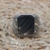Men's Ring, Turkish Handmade, Silver Men's Ring, Men's Handmade Ring, Ottoman Ring, Men's Jewelry, Gift for Him, 925k Sterling Silver Ring