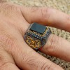 Handmade Silver Men's Ring, Onyx Men's Ring, Turkish Handmade Men's Ring, Men's Ring, Ottoman Mens Ring, Gift for Him, 925k Sterling Silver, Handmade Silver Men's Ring, Onyx Men's Ring, Turkish Handmade Men's Ring, Men's Ring, Ottoman Mens Ring, Gift for Him, 925k Sterling Silver,