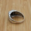 Turkish Handmade Silver Men's Ring, Men's Handmade Ring, Men's Ring, Onyx Men's Ring, Ottoman Mens Ring, Gift for Him, 925k Sterling Silver, Turkish Handmade Silver Men's Ring, Men's Handmade Ring, Men's Ring, Onyx Men's Ring, Ottoman Mens Ring, Gift for Him, 925k Sterling Silver,