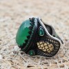 Turkish Handmade Silver Mens Ring, Men's Agate Ring, Handmade Ring, Ottoman Men Ring, Men's Jewelry, Gift for Him, 925k Sterling Silver Ring