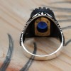 Sapphire Men Ring, Turkish Handmade Silver Men Ring, Mens Handmade Ring, Ottoman Ring, Men Jewelry, Gift for Him, 925k Sterling Silver Ring Sapphire Men Ring, Turkish Handmade Silver Men Ring, Mens Handmade Ring, Ottoman Ring, Men Jewelry, Gift for Him, 925k Sterling Silver Ring