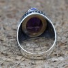 Amethyst Men's Ring, Mens Handmade Ring, Turkish Handmade Silver Men Ring, Ottoman Men Ring, Men Jewelry, Gift for Him, 925k Sterling Silver