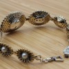 Leopard Bracelet, Pearl Bracelet, Handmade Bracelet, Bangle Cuff, Turkish Handmade, Bangle Bracelet, Gift for Her, 925k Sterling Silver,