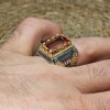 Men's Handmade Ring, Turkish Handmade Silver Men Ring, Ottoman Ring, Alexandrite Ring, Men's Jewelry, Alexandrite, 925k Sterling Silver Ring