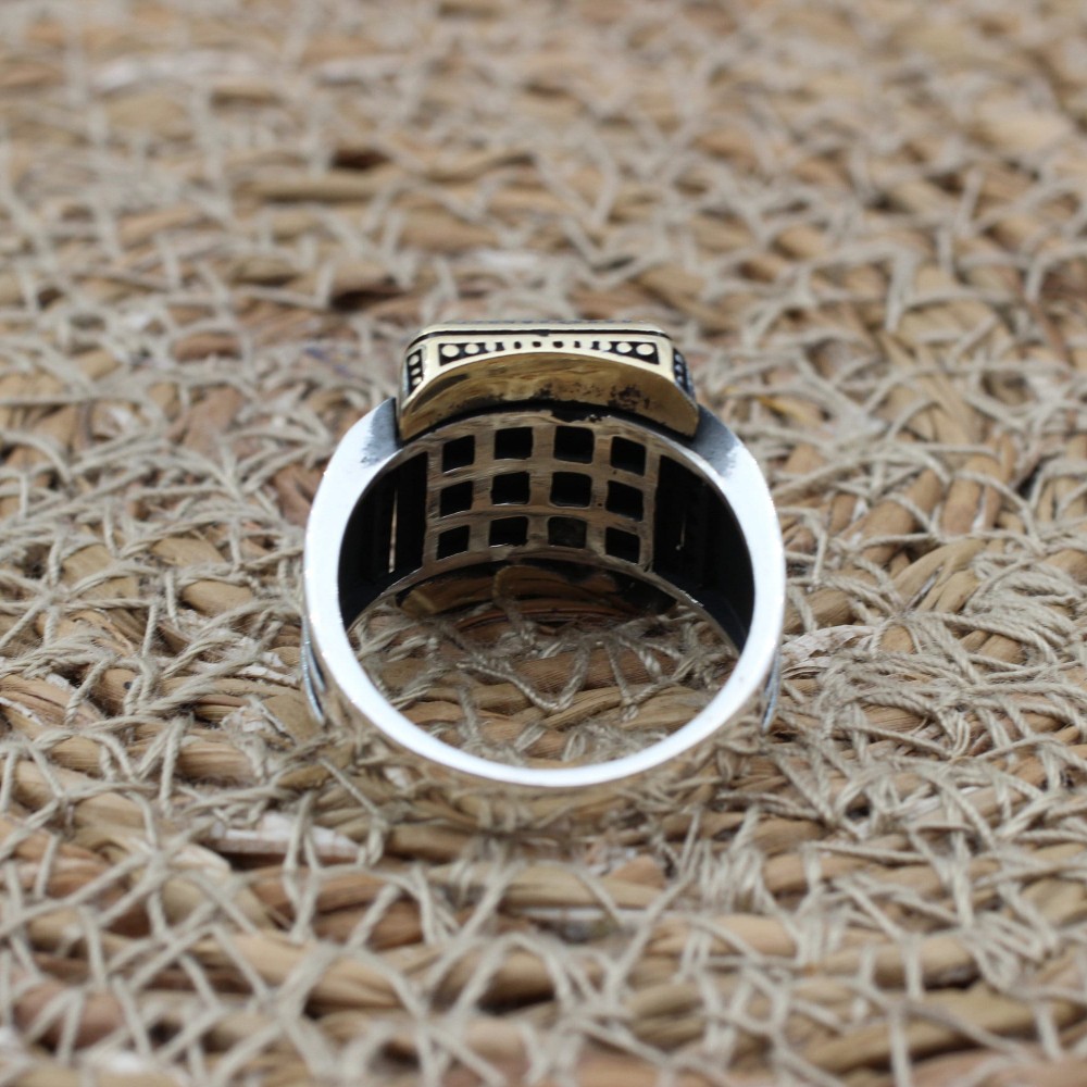 Tiger Eye Men's Ring, Ottoman Men's Ring, Handmade Men's Ring, Turkish Handmade Men's Ring, Men's Jewelry, Gift for Him, 925 Sterling Silver Tiger Eye Men's Ring, Ottoman Men's Ring, Handmade Men's Ring, Turkish Handmade Men's Ring, Men's Jewelry, Gift for Him, 925 Sterling Silver