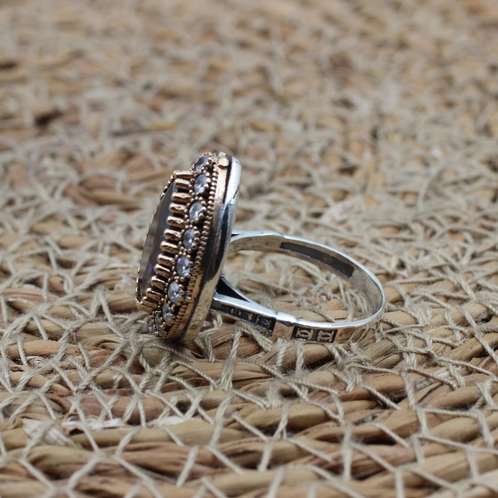 Amethyst Set, Authentic Set, Handmade Set Women, Turkish Handmade, Ladies Jewelry Set, Earring, Pendant, Ladies Set, 925k Sterling Silver