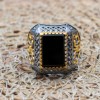 Handmade Silver Men's Ring, Onyx Men's Ring, Turkish Handmade Men's Ring, Men's Ring, Ottoman Mens Ring, Gift for Him, 925k Sterling Silver, Handmade Silver Men's Ring, Onyx Men's Ring, Turkish Handmade Men's Ring, Men's Ring, Ottoman Mens Ring, Gift for Him, 925k Sterling Silver,