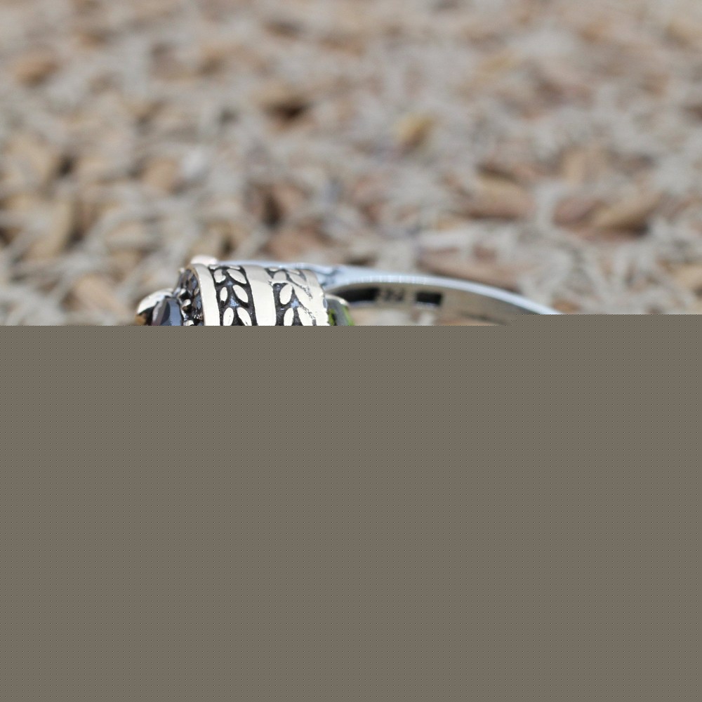 Amethsyt Ladies Ring, Two Stone Ladies Ring, Topaz Ring, Handmade Women Ring, Reversible Ring, Ottoman Women's Ring, 925 Sterling Silver,