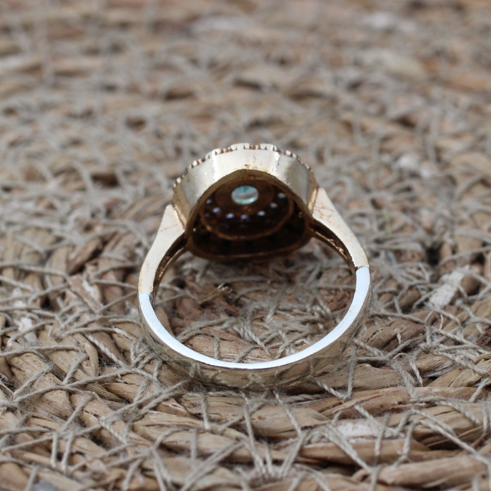 Aquamarine Ring,Ladies Ring, Handmade Women Ring, Turkish Handmade Silver Ladies Ring, Ottoman Ring, 925k Sterling Silver, Cubic Zircon Ring