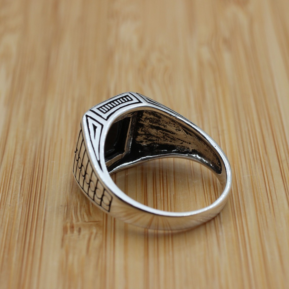 Turkish Handmade Silver Men's Ring, Men's Handmade Ring, Men's Ring, Onyx Men's Ring, Ottoman Mens Ring, Gift for Him, 925k Sterling Silver, Turkish Handmade Silver Men's Ring, Men's Handmade Ring, Men's Ring, Onyx Men's Ring, Ottoman Mens Ring, Gift for Him, 925k Sterling Silver,