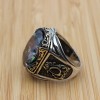 Mystic Topaz Ring, Handmade Ring, Turkish Handmade Silver Men Ring, Mystic Topaz Ring, Men's Jewelry, Gift for Him, 925k Sterling Silver Mystic Topaz Ring, Handmade Ring, Turkish Handmade Silver Men Ring, Mystic Topaz Ring, Men's Jewelry, Gift for Him, 925k Sterling Silver