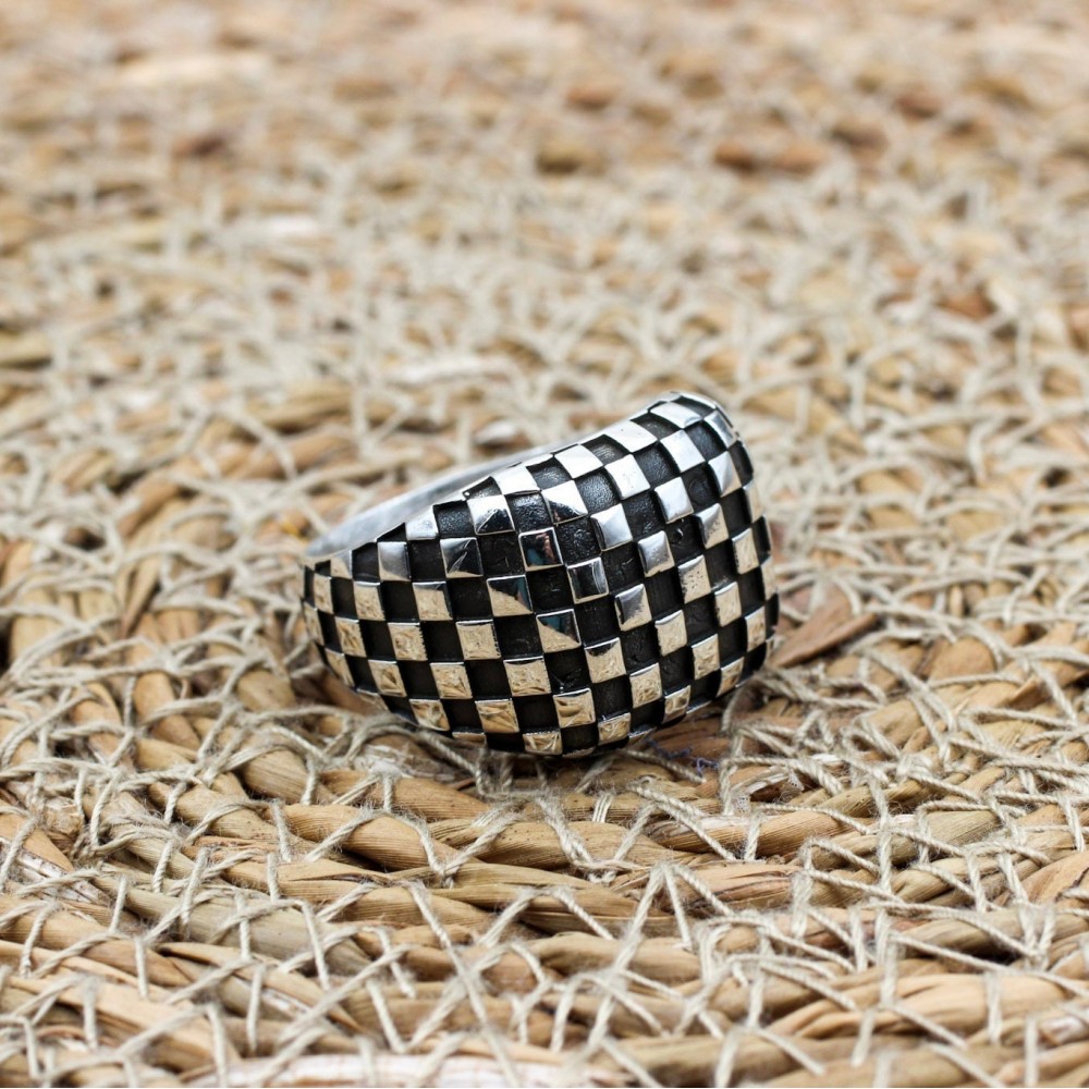 Men's Ring, Turkish Handmade, Silver Men's Ring, Men's Handmade Ring, Ottoman Ring, Men's Jewelry, Gift for Him, 925k Sterling Silver Ring