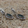 Emerald Set, Authentic Set, Handmade Set Women, Turkish Handmade, Ladies Jewelry Set, Earring, Pendant, Ladies Set, 925k Sterling Silver