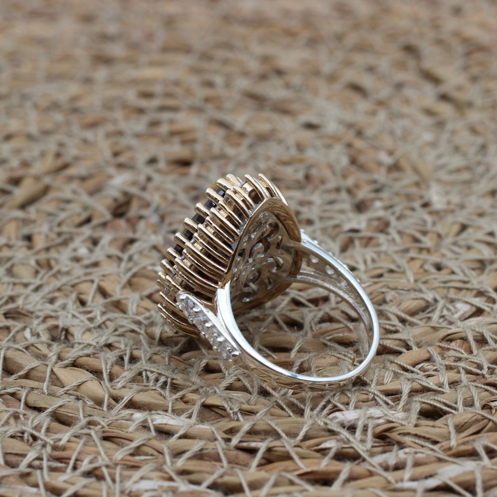 Amethyst Ring, Handmade Women's Ring, Turkish Handmade, Silver Ladies Ring, Ottoman Ring, Authentic, Ladies Ring, 925k Sterling Silver Ring,