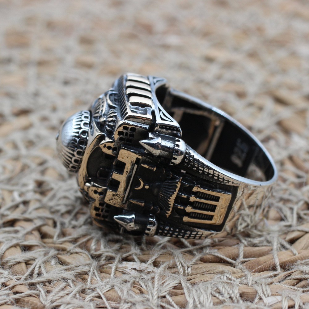 Hagia Sophia Ring, Men's Handmade Ring, Turkish Handmade Ring, Ottoman Men Ring, Men Ring, Men Jewelry, Gift for Him, 925k Sterling Silver