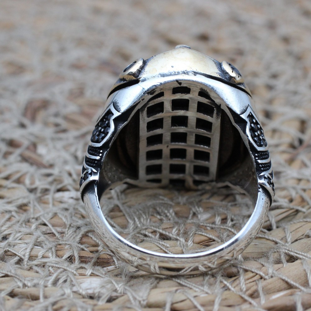 Handmade Men's Ring, Turkish Men's Ring, Oval Stone Ring, Ottoman Ring, Onyx Ring, Men's Jewelry, Gift for Him, 925k Sterling Silver Ring Handmade Men's Ring, Turkish Men's Ring, Oval Stone Ring, Ottoman Ring, Onyx Ring, Men's Jewelry, Gift for Him, 925k Sterling Silver Ring