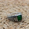Emerald Men's Ring, Ottoman Men's Ring, Handmade Men's Ring, Turkish Handmade Men's Ring, Men's Jewelry, Gift for Him, 925 Sterling Silver Emerald Men's Ring, Ottoman Men's Ring, Handmade Men's Ring, Turkish Handmade Men's Ring, Men's Jewelry, Gift for Him, 925 Sterling Silver