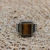 Tiger Eye Men's Ring, Ottoman Men's Ring, Handmade Men's Ring, Turkish Handmade Men's Ring, Men's Jewelry, Gift for Him, 925 Sterling Silver Tiger Eye Men's Ring, Ottoman Men's Ring, Handmade Men's Ring, Turkish Handmade Men's Ring, Men's Jewelry, Gift for Him, 925 Sterling Silver