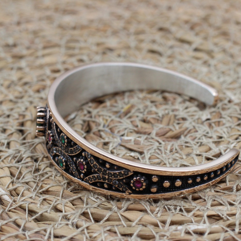Emerald Bracelet, Ottoman Bracelet, Handmade Bracelet, Bangle Cuff, Turkish Handmade, Bangle Bracelet,Gift For Her, 925k Sterling Silver, Emerald Bracelet, Ottoman Bracelet, Handmade Bracelet, Bangle Cuff, Turkish Handmade, Bangle Bracelet,Gift For Her, 925k Sterling Silver,