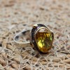 Citrine Ladies Ring, Turkish Handmade Ring, Adjustable Ring, Handmade Women Ring, Ottoman Women's Ring, Ladies Ring, 925 Sterling Silver