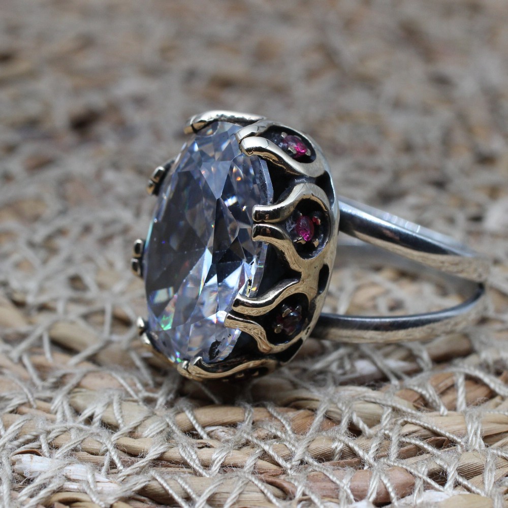 Handmade Women Ring, Zircon Ring, Turkish Handmade Ring, Authentic Ring, Ottoman Ladies Ring, Oval Stone, Ladies Ring, 925k Sterling Silver, Handmade Women Ring, Zircon Ring, Turkish Handmade Ring, Authentic Ring, Ottoman Ladies Ring, Oval Stone, Ladies Ring, 925k Sterling Silver,