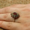 Ruby Ring, Handmade Women's Ring, Turkish Handmade Ring, Authentic Ring, Ottoman Ring, Ladies Ring, 925k Sterling Silver, Gift For Her,