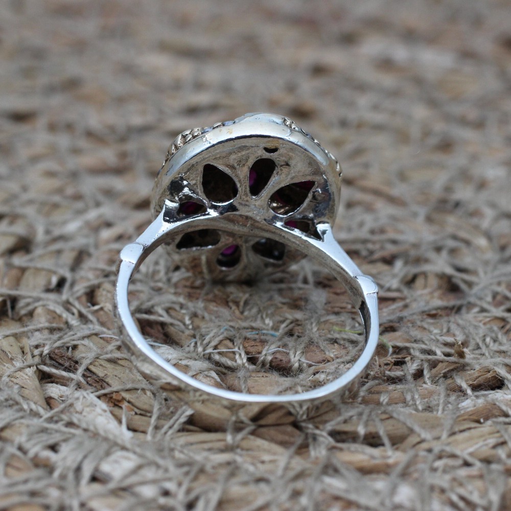 Ruby Ring, Handmade Women's Ring, Turkish Handmade Ring, Authentic Ring, Ottoman Ring, Ladies Ring, 925k Sterling Silver, Gift For Her,