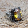 Citrine Men's Ring, Handmade Men's Ring, Ottoman Men's Ring, Oval Stone, Men's Jewelry, Gift for Him, 925k Sterling Silver, Turkish Ring Citrine Men's Ring, Handmade Men's Ring, Ottoman Men's Ring, Oval Stone, Men's Jewelry, Gift for Him, 925k Sterling Silver, Turkish Ring