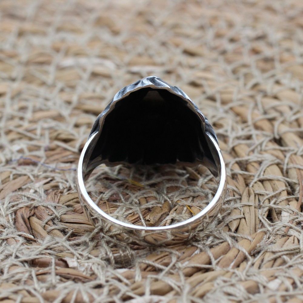 Lion Men's Ring, Turkish Handmade Sterling Silver Ring, Silver Lion Ring, Animal Wrap Ring, Ruby Men Ring, Animal Ring, 925K Sterling Silver
