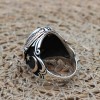 Handmade Silver Men's Ring, Onyx Men's Ring, Turkish Handmade Men's Ring, Men's Ring, Ottoman Mens Ring, Gift for Him, 925k Sterling Silver,