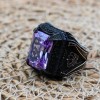 Amethyst Men's Ring, Mens Handmade Ring, Turkish Handmade Silver Men Ring, Ottoman Men Ring, Men Jewelry, Gift for Him, 925k Sterling Silver Amethyst Men's Ring, Mens Handmade Ring, Turkish Handmade Silver Men Ring, Ottoman Men Ring, Men Jewelry, Gift for Him, 925k Sterling Silver