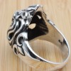 Lion Men's Ring, Aquamarine Ring, Turkish Handmade Sterling Silver Ring, Silver Lion Ring, Animal Wrap Ring, Lion Ring, 925K Sterling Silver