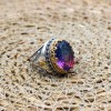 Men's Handmade Ring, Turkish Handmade Men's Ring, Ottoman Men's Ring, Tourmaline Men's Ring, Mens Ring, Gift for Him, 925k Sterling Silver Men's Handmade Ring, Turkish Handmade Men's Ring, Ottoman Men's Ring, Tourmaline Men's Ring, Mens Ring, Gift for Him, 925k Sterling Silver
