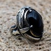 Men's Handmade Ring, Turkish Handmade Silver Men's Ring, Ottoman Men Ring, Onyx Ring, Men's Jewelry, Gift for Him, 925k Sterling Silver Ring Men's Handmade Ring, Turkish Handmade Silver Men's Ring, Ottoman Men Ring, Onyx Ring, Men's Jewelry, Gift for Him, 925k Sterling Silver Ring