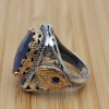 Turkish Handmade Men's Ring, Mens Handmade Ring, Ottoman Men's Ring, Sapphire Men's Ring, Men's Jewelry, Gift for Him, 925k Sterling Silver, Turkish Handmade Men's Ring, Mens Handmade Ring, Ottoman Men's Ring, Sapphire Men's Ring, Men's Jewelry, Gift for Him, 925k Sterling Silver,