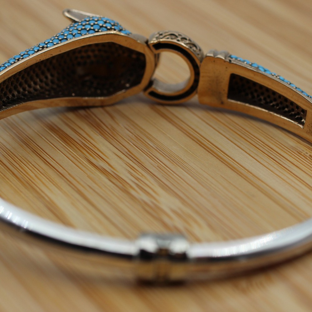 Turquoise Bracelet, Tiger Bracelet, Handmade Bracelet, Bangle Cuff, Turkish Handmade, Ottoman Bracelet, Gift For Her, 925k Sterling Silver Turquoise Bracelet, Tiger Bracelet, Handmade Bracelet, Bangle Cuff, Turkish Handmade, Ottoman Bracelet, Gift For Her, 925k Sterling Silver
