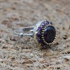 Amethyst Ring, Handmade Women's Ring, Turkish Handmade, Silver Ladies Ring, Ottoman Ring, Authentic, Ladies Ring, 925k Sterling Silver Ring,