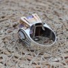 Amethyst Ring, Handmade Women Ring, Turkish Handmade Silver Ring, Ottoman Ring, Authentic Ladies Ring, 925k Sterling Silver, Zircon Ring,