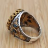Turkish Handmade Silver Men's Ring, Men's Handmade Ring, Yemeni Ring, Mystic Topaz Ring, Ottoman Ring, Gift for Him, 925k Sterling Silver, Turkish Handmade Silver Men's Ring, Men's Handmade Ring, Yemeni Ring, Mystic Topaz Ring, Ottoman Ring, Gift for Him, 925k Sterling Silver,