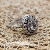 Zircon Ladies Ring, Handmade Women Ring, Turkish Handmade Silver Ladies Ring, Ottoman Ring, Ladies Ring, 925k Sterling Silver, Zircon Ring