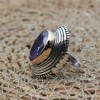 Amethyst Ring, Handmade Women Ring, Turkish Handmade Silver Ladies Ring, Ottoman Ring, Boho Ladies Ring, 925k Sterling Silver, Zircon Ring