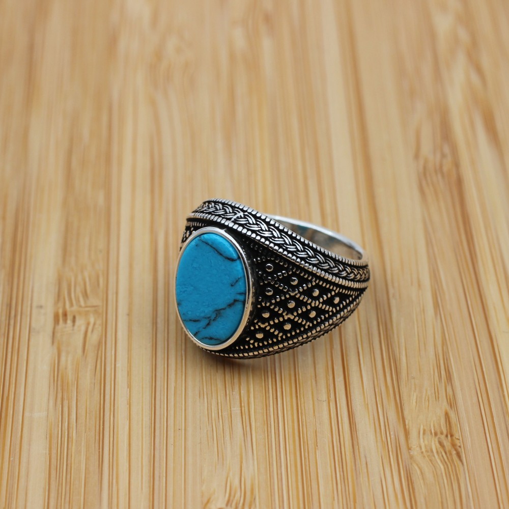 Turkish Handmade Silver Men's Ring, Men's Handmade Ring, Men's Ring, Turquoise Men's Ring, Ottoman Ring, Gift for Him, 925k Sterling Silver, Turkish Handmade Silver Men's Ring, Men's Handmade Ring, Men's Ring, Turquoise Men's Ring, Ottoman Ring, Gift for Him, 925k Sterling Silver,