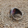 Amethyst Men's Ring, Mens Handmade Ring, Turkish Handmade Silver Men Ring, Ottoman Men Ring, Men Jewelry, Gift for Him, 925k Sterling Silver