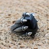 Handmade Silver Men's Ring, Onyx Men's Ring, Turkish Handmade Claw Ring, Men's Ring, Ottoman Mens Ring, Gift for Him, 925k Sterling Silver,