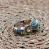 Turquoise Tiger Ring, Handmade Women Ring, Turkish Handmade Silver Ladies Ring, Women Ring, Ladies Ring, 925k Sterling Silver, Tiger Ring,