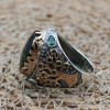 Emerald Men's Ring, Ottoman Men's Ring, Tree Of Life Ring, Turkish Handmade Men's Ring, Men's Jewelry, Gift for Him, 925 Sterling Silver