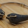 Sapphire Bracelet, Tiger Bracelet, Handmade Bracelet, Bangle Cuff, Turkish Handmade, Ottoman Bracelet, Gift For Her, 925k Sterling Silver