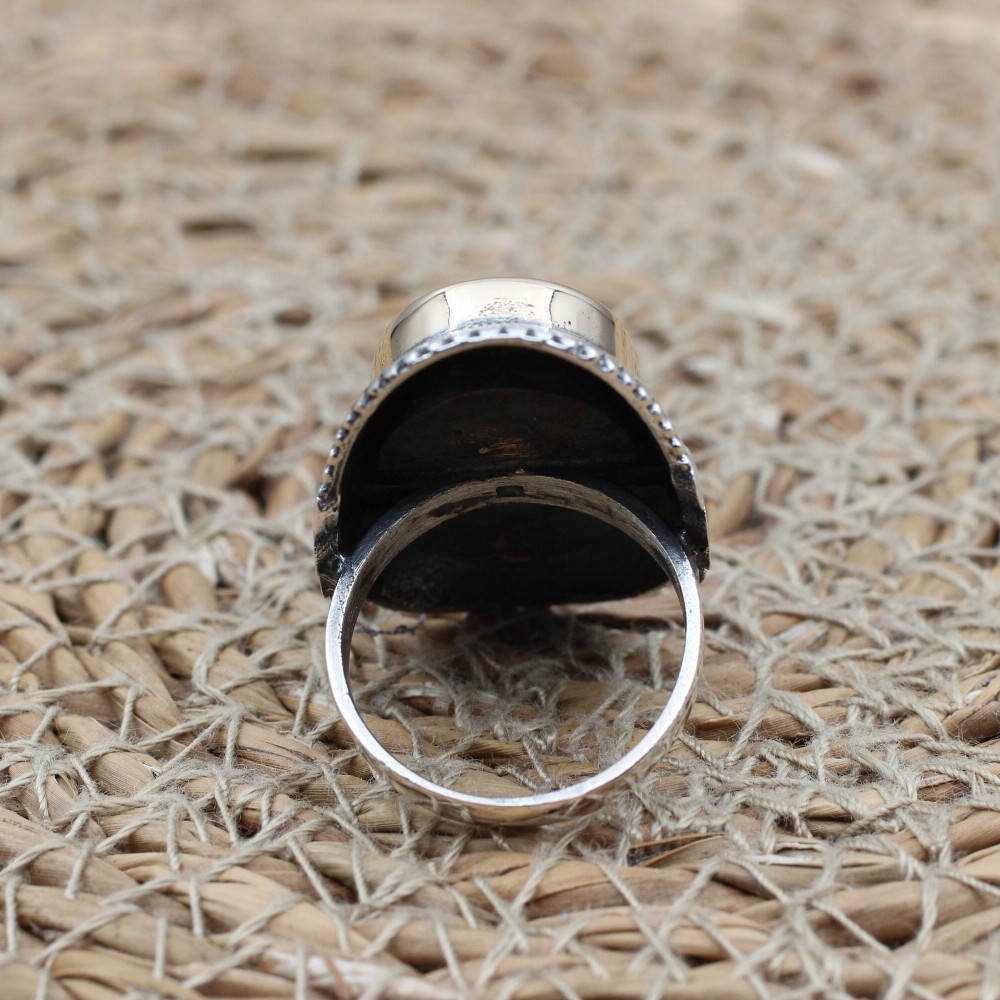 Amethyst Ring, Handmade Women Ring, Turkish Handmade Silver Ladies Ring, Ottoman Ring, Boho Ladies Ring, 925k Sterling Silver, Zircon Ring